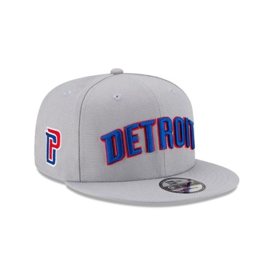 Detroit Pistons Gorra | New Era NBA Statement Edition 9fifty Snapback Cap Mexico - Grises